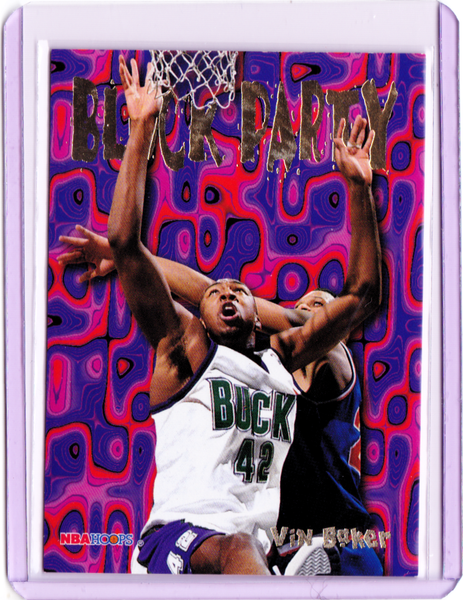 1995-96 NBA Hoops - Block Party #11 Vin Baker