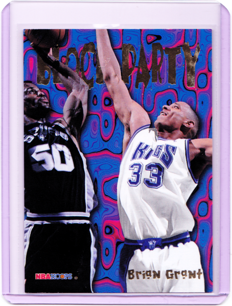 1995-96 NBA Hoops - Block Party #6 Brian Grant