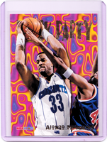 1995-96 NBA Hoops - Block Party #7 Alonzo Mourning