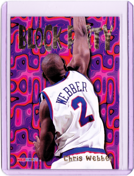 1995-96 NBA Hoops - Block Party #23 Chris Webber