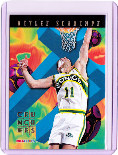 1995-96 NBA Hoops - # Crunchers #4 Detlef Schrempf