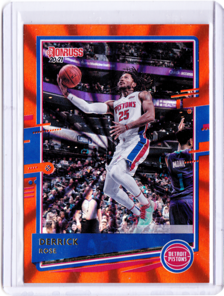 2020-21 Panini Donruss - Orange Laser #60 Derrick Rose