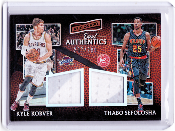2016-17 Panini Aficionado - Dual Authentics #1 Kyle Korver, Thabo Sefolosha /299