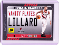 2020-21 Panini NBA Hoops - Vanity Plates #12 Damian Lillard