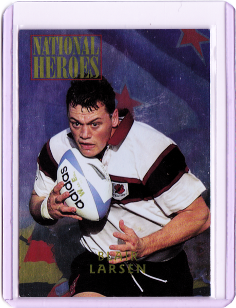 1995 Card Crazy Authentics Rugby Union NPC Superstars - National Heroes #8 Blair Larsen