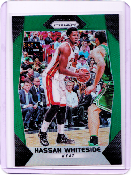 2017-18 Panini Prizm - Green Prizm #55 Hassan Whiteside