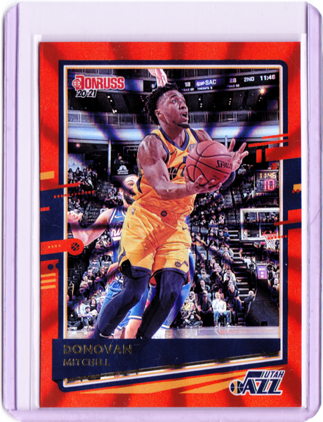 2020-21 Panini Donruss - Orange Laser #128 Donovan Mitchell