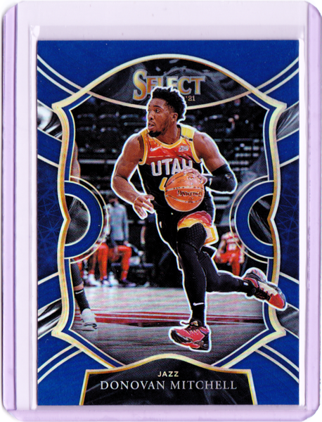 2020-21 Panini Select - Retail Blue Prizm #27 Concourse - Donovan Mitchell