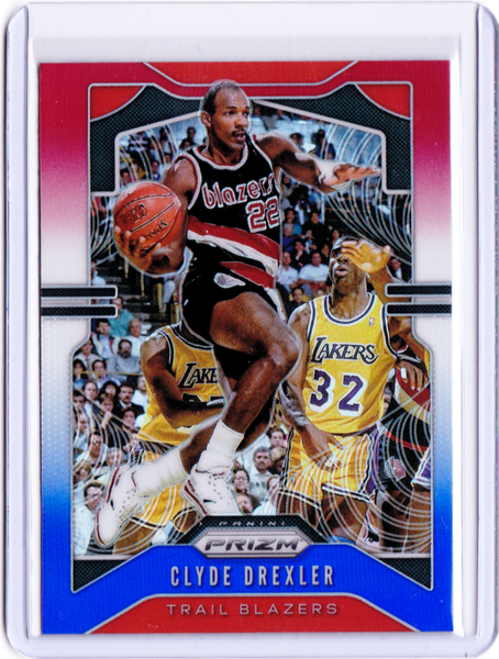 2019-20 Panini Prizm - Red White & Blue Prizm #23 Clyde Drexler