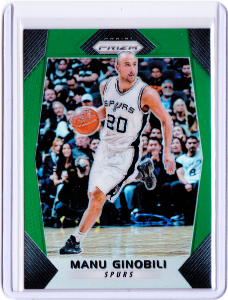 2017-18 Panini Prizm - Green Prizms #297 Manu Ginobili