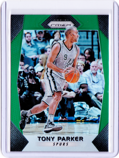 2017-18 Panini Prizm - Green Prizms #291 Tony Parker