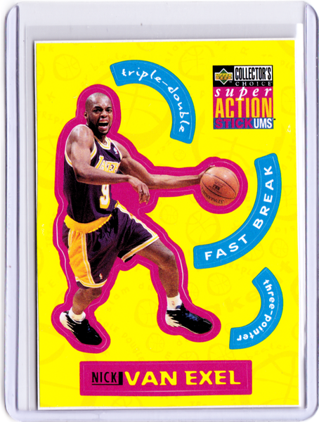 1996-97 Upper Deck Collector's Choice - SuperAction Stick 'ums Stickers Series 1 #S13 Nick Van Exel