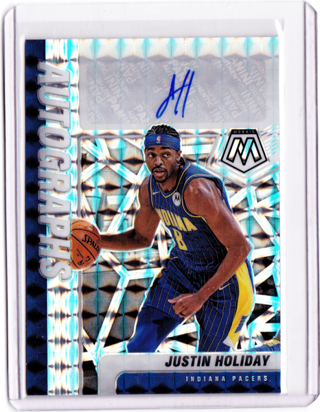 2020-21 Panini Mosaic - Autographs Mosaic #AM-JHL Justin Holiday