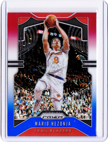 2019-20 Panini Prizm - Red White & Blue Prizm #219 Mario Hezonja