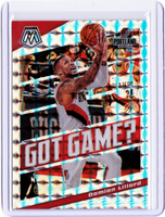 2019-20 Panini Mosaic - Got Game? - Mosaic Silver Prizm #14 Damian Lillard