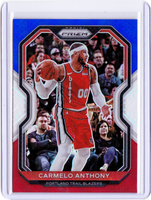 2020-21 Panini Prizm - Red White & Blue Prizm #154 Carmelo Anthony