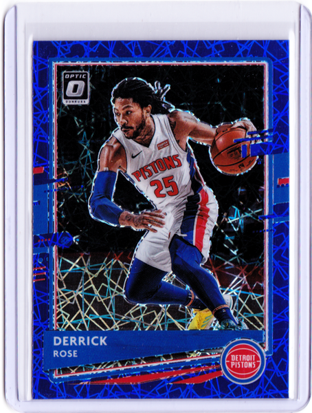 2020-21 Panini Donruss Optic - Blue Velocity Prizm #102 Derrick Rose