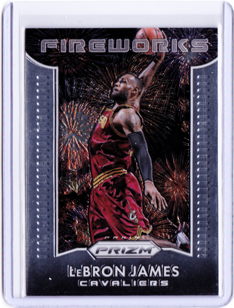 2015-16 Panini Prizm - Fireworks #9 - LeBron James