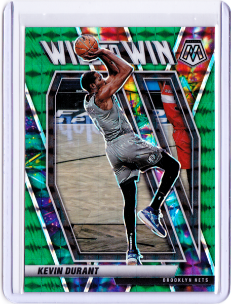 2020-21 Panini Mosaic - Will to Win - Mosaic Green Prizm #1 Kevin Durant