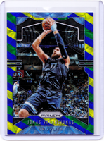 2019-20 Panini Prizm - Choice Blue Yellow & Green Prizm #229 Jonas Valanciunas