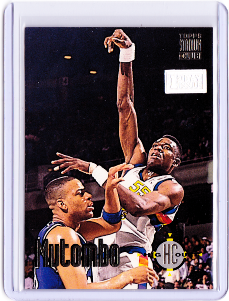 1993-94 Topps Stadium Club - 1st Day Issue #63 High Court - Dikembe Mutombo
