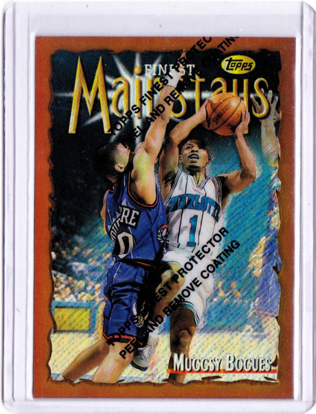 1996-97 Topps Finest -  Refractor #154 Muggsy Bogues