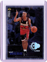 1995-96 Upper Deck Collector's Choice - Prize Debut Trade - Platinum Player's Club #T6 Spud Webb