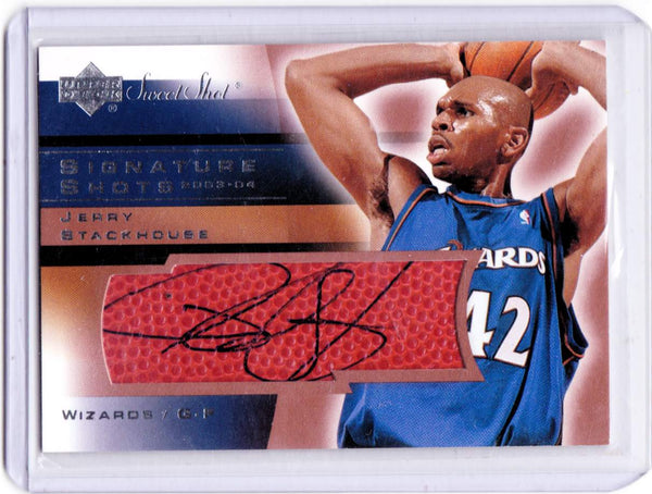 2003-04 Upper Deck Sweet Shot - Signature Shots #JS Jerry Stackhouse