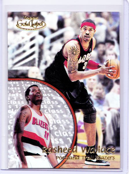 2000-01 Topps Gold Label - Class 1 #31 Rasheed Wallace