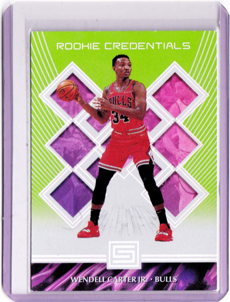 2018-19 Panini Status - Rookie Credentials - Green #28 - Wendell Carter Jr