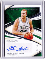 2019-20 Panini Immaculate Collection Heralded Signatures #HS-BSC Brian Scalabrine /75