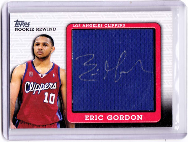 2009-10 Topps - Rookie Rewind Autographed Jumbo Relic #JJA-EG - Eric Gordon /99