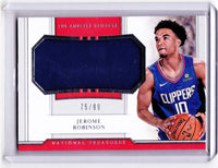 2018-19 Panini National Treasures - Rookie Jumbo Materials #RJ-JRB Jerome Robinson /99