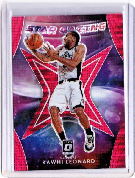 2020-21 Panini Donruss Optic - Star Gazing - Red Pulsar Prizm #12 - Kawhi Leonard