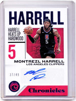 2018-19 Panini Chronicles - Chronicles Signatures - Blue #CS-MH - Montrezl Harrell /49