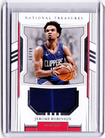 2018-19 Panini National Treasures - Rookie Materials #RM-JRB - Jerome Robinson /99