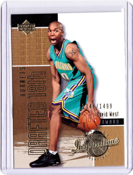 2002-03 Upper Deck Inspirations - #173 - 2003 Draft - David West /1499