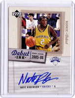 2005-06 Upper Deck Rookie Debut - Debut Ink #DI-NR - Nate Robinson