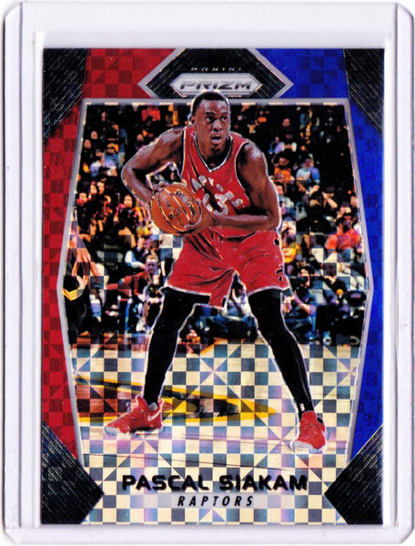 2017-18 Panini Prizm Red, White & Blue Prizms #34 - Pascal Siakam