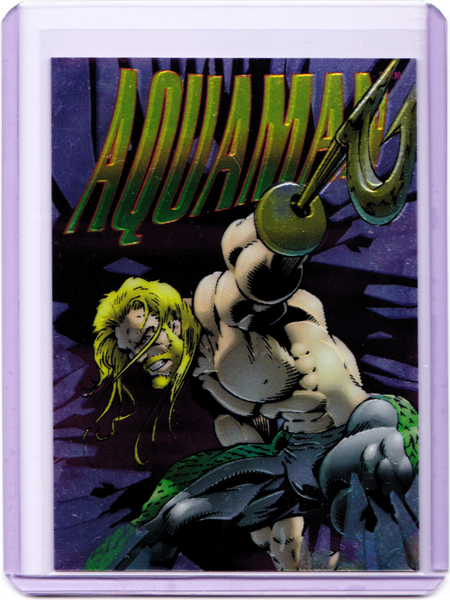 1995 SkyBox DC Legends Power Chrome - Hard Hitters #H-7 Aquaman