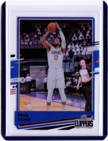 2020-21 Panini Clearly Donruss - Purple #50 Paul George