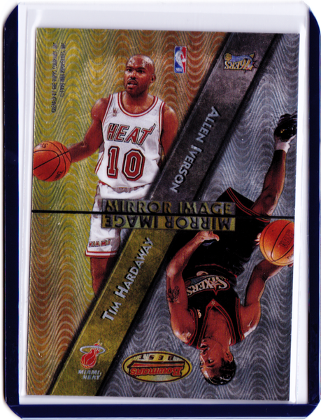 1997-98 Bowman's Best - Mirror Image #MI3  Allen Iverson, Tim Hardaway, Jason Kidd, Bobby Jackson