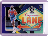 2020-21 Panini Donruss Optic - Express Lane - Purple Prizm #25 James Harden