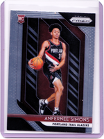 2018-19 Panini Prizm #61 Anfernee Simons RC