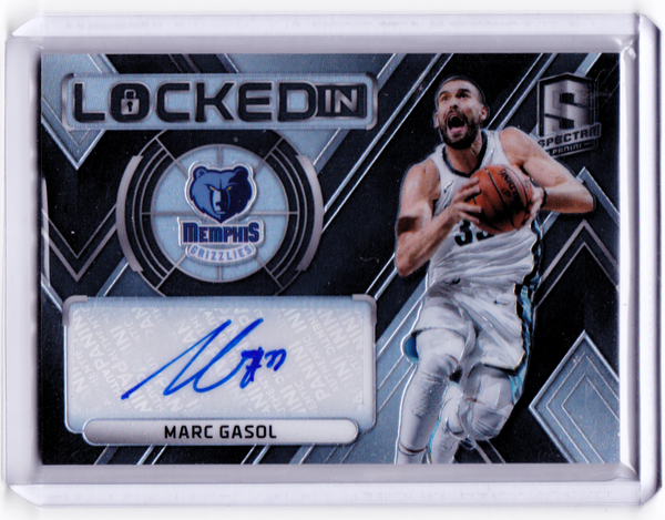 2017-18 Panini Spectra - Locked In Autographs #LI-MGC Marc Gasol /49