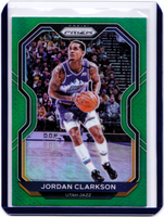 2020-21 Panini Prizm - Green Prizm #135 Jordan Clarkson