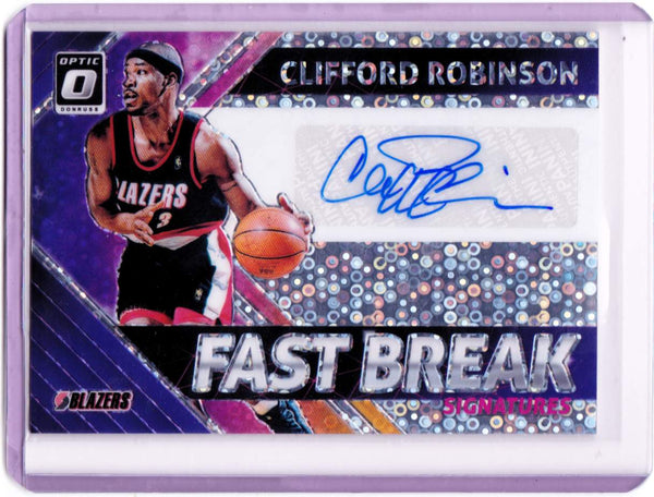 2018-19 Panini Donruss Optic - Fast Break Signatures #FB-CRB - Clifford Robinson