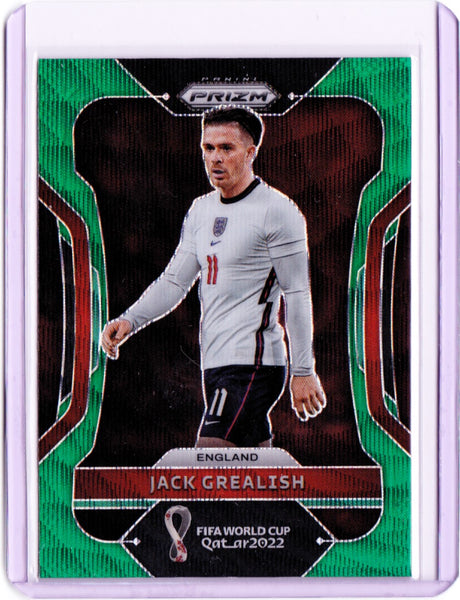 2022 Panini Prizm World Cup - Green Wave Prizm #87 Jack Grealish