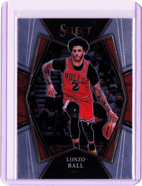 2021-22 Panini Select #107 Premier Level - Lonzo Ball
