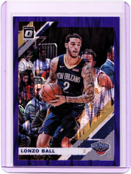 2019-20 Panini Donruss Optic - Purple Shock Prizm #3 - Lonzo Ball